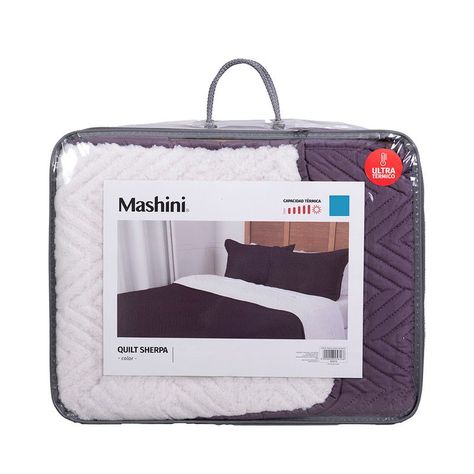 Quilt Mf. Sherpa 1.5 Plazas Morado-4