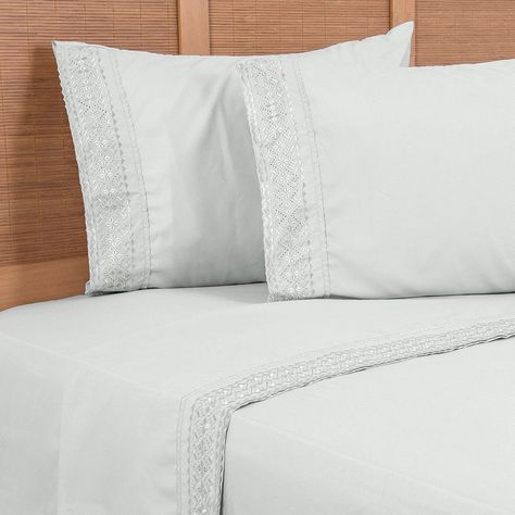 Sabana MF Plumetti Broderie King Celeste-2