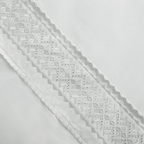 Sabana MF Plumetti Broderie King Celeste-3