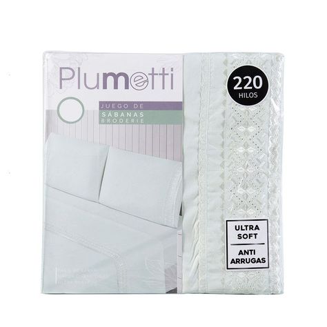 Sabana MF Plumetti Broderie King Celeste-4