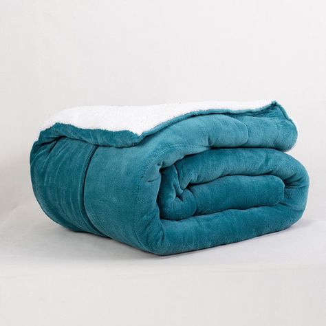 Plumon Coral Sherpa Super King Verde N-2