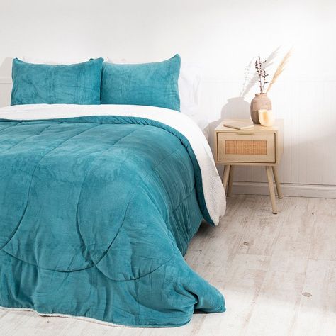 Plumon Coral Sherpa Super King Verde N-3