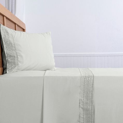 Sabana lisa  MF  Broderie Bordada 1.5 P Celeste-1