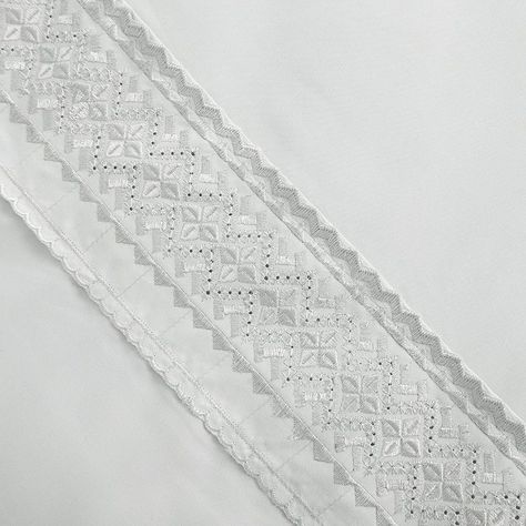 Sabana lisa  MF  Broderie Bordada 1.5 P Celeste-2