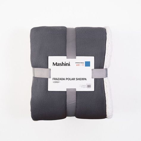 Frazada Polar-Sherpa Lisa 1.5 P Gris-2