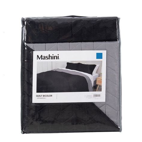 Quilt MF King   Negro - Gris-3