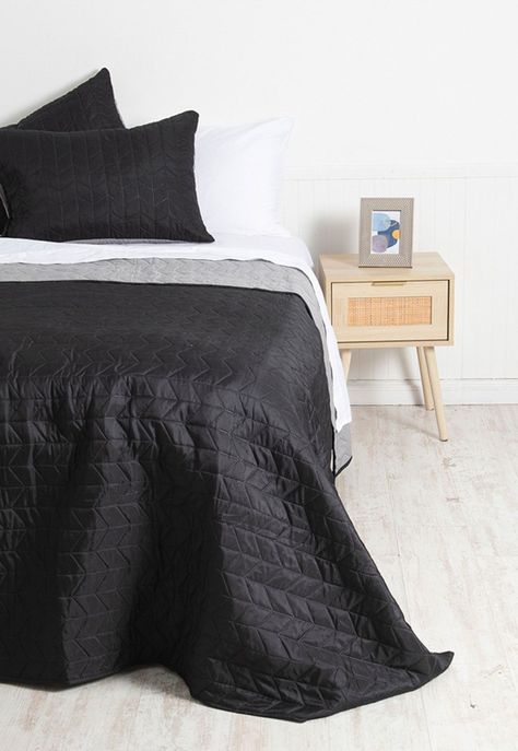 Quilt MF King   Negro - Gris-0