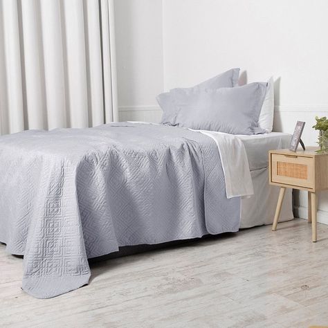 Quilt Cordoba lisa  1.5 P Gris-1