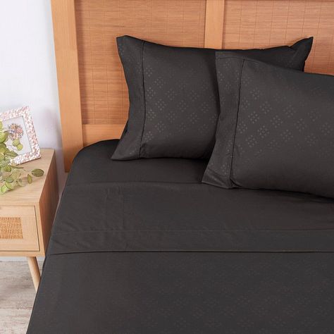 Sabana MF Lisa Embossed 1.5 P Negro-1