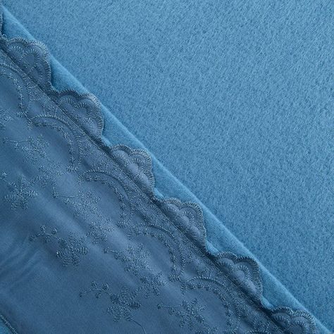 Sabana Polar Lisa Broderie King Azul-2