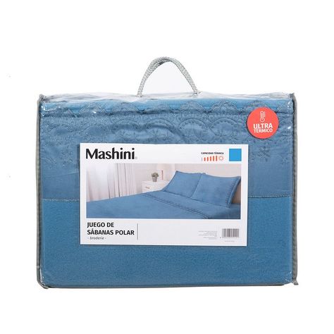 Sabana Polar Lisa Broderie King Azul-4