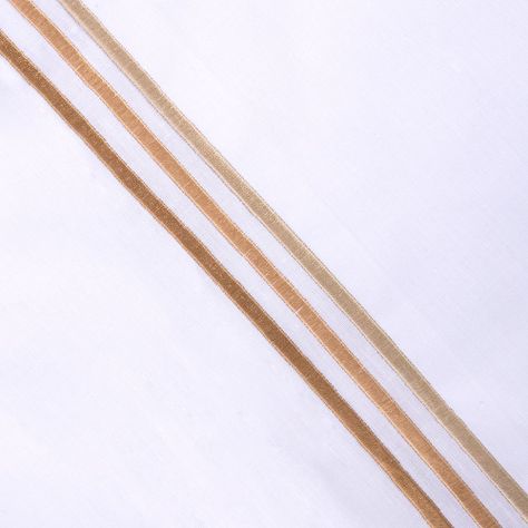 Sábana Bordada 144 Hilos 2 P Line Beige-1