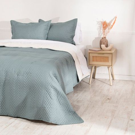 Quilt Mf. Sherpa 1.5 Plazas Verde-3