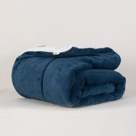 Plumon Coral Sherpa Super King Azul N-2