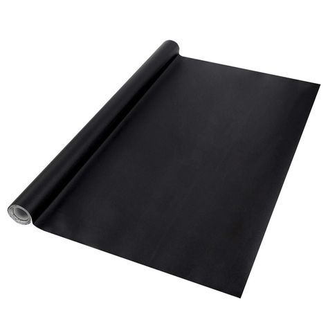 Pizarra Adhesiva Negra Para Tiza 200x60Cm Negra Con Tizas-1