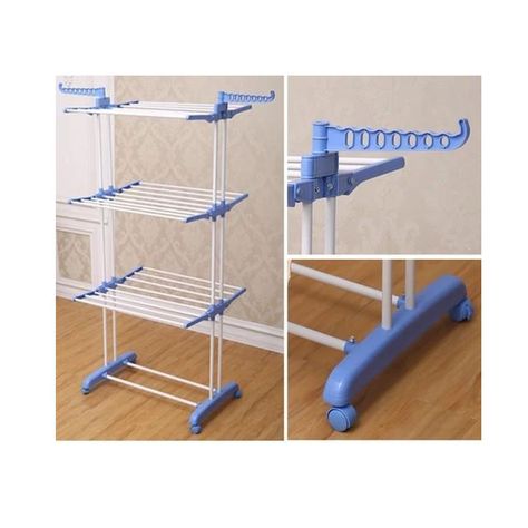 Tendedero Colgador de Ropa Plegable 3 Niveles-2