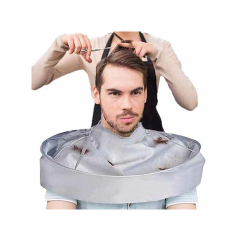 Capa de Peluquería Para Cortar Cabello Con Cuello Ajustable-1