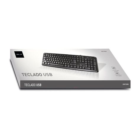 Teclado USB Para PC Laptop Negro Dblue-0