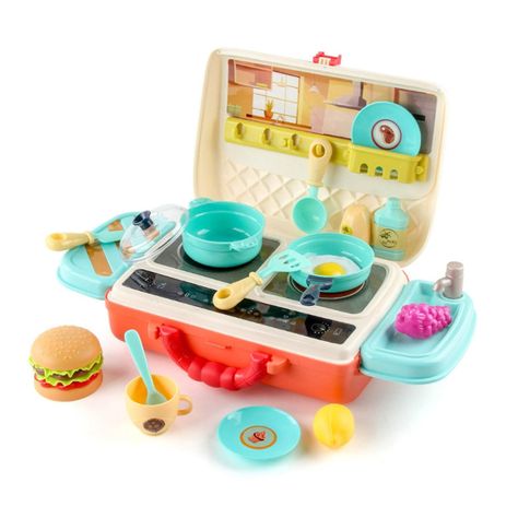 Juguete de Cocina Transportable Tipo Cartera 2 en 1-0