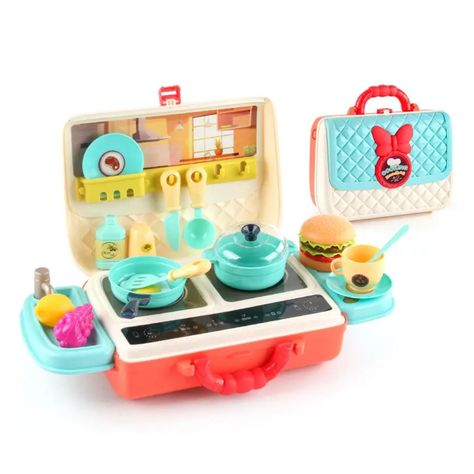Juguete de Cocina Transportable Tipo Cartera 2 en 1-1