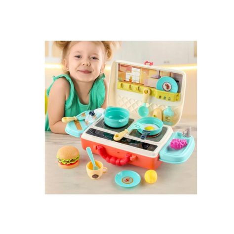 Juguete de Cocina Transportable Tipo Cartera 2 en 1-2
