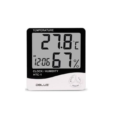 Reloj Digital Medidor de Temperatura y Humedad Dblue-2