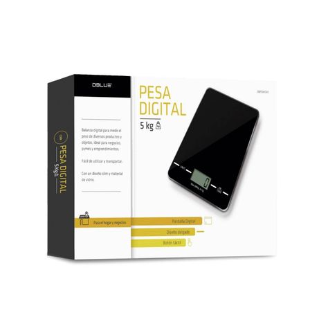Pesa Balanza de Cocina Digital 5kg Gris Dblue-1