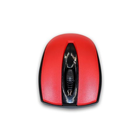 Mouse Inalambrico Optico 3D 3 1200DPI USB Rojo Dblue-2