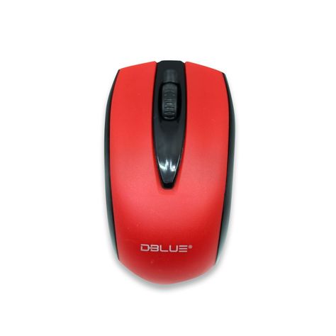 Mouse Inalambrico Optico 3D 3 1200DPI USB Rojo Dblue-4