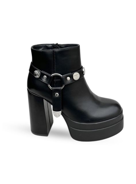 BOTÍN MUJER ARYA NEGRO BELLA MODA-0