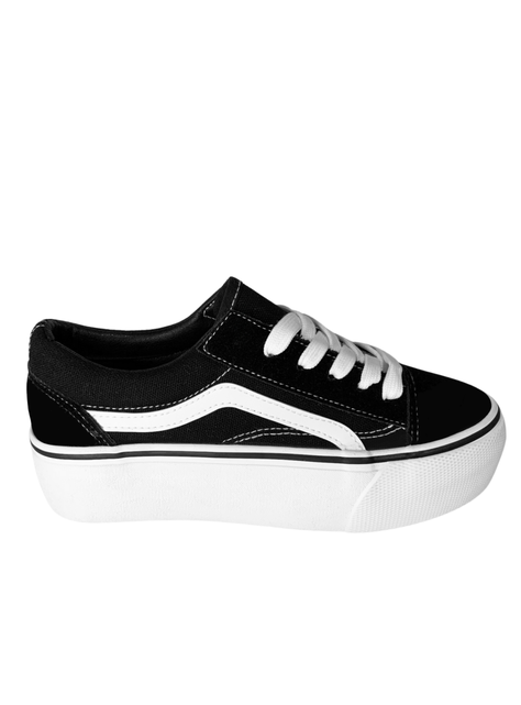 Zapatilla Plataforma Mujer Belén Negro Bella Moda-2