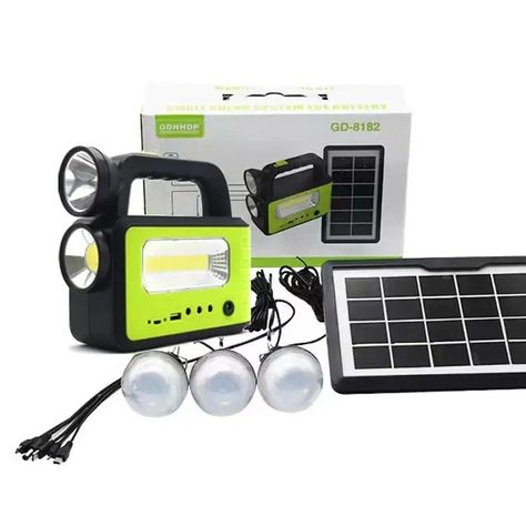 Kit Solar Sistema Iluminación LED Recargable Camping Emergencias USB-1
