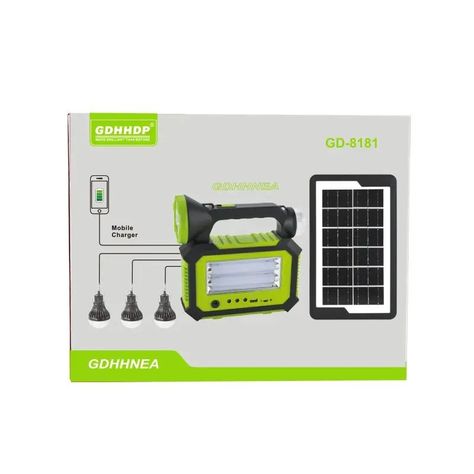 Kit Solar Sistema Iluminación LED Recargable Camping Emergencias USB-4