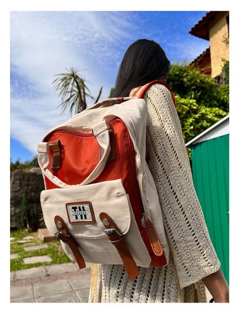 Mochila Femenina diseño clásico a prueba de agua-3