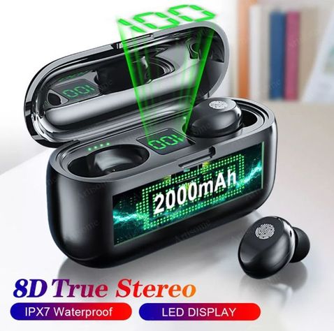 Audífonos inalámbricos Bluetooth In-Ear F9 V50-3