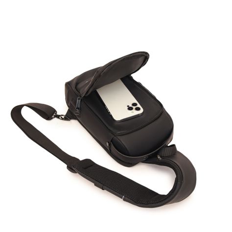 Bolso MOVAC Urban Trekker Mochila Bandolera De Pecho Antirrobo Hombre Puerto Carga USB-6