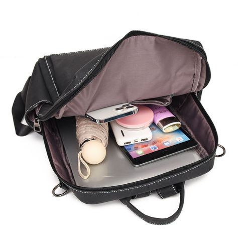 Mochila Cartera MOVAC DuoStyle Cuero Pu con practico Monedero Versátil-6