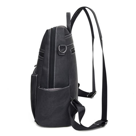 Mochila Cartera MOVAC DuoStyle Cuero Pu con practico Monedero Versátil-4