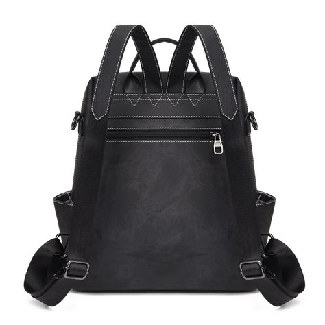 Mochila Cartera MOVAC DuoStyle Cuero Pu con practico Monedero Versátil-5