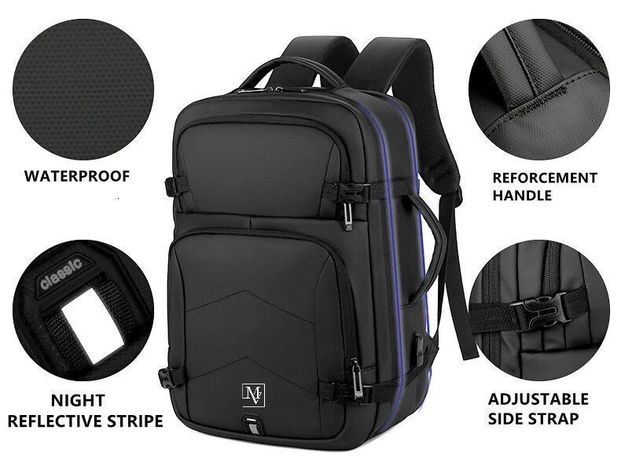 Mochila Maleta MOVAC Adventure Seguridad Antirrobo Impermeable Multifuncional-3