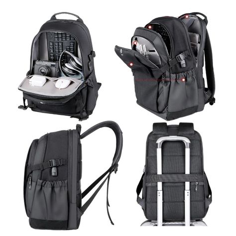 Mochila Multifuncional Laptop y Notebook Puerto USB Universidad Hombre Mujer -2
