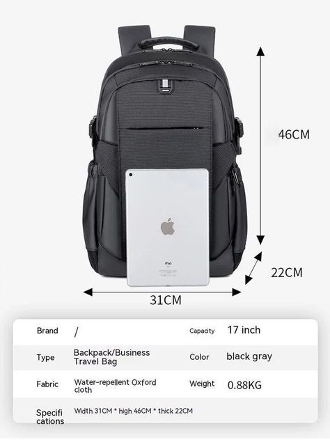 Mochila Multifuncional Laptop y Notebook Puerto USB Universidad Hombre Mujer -6