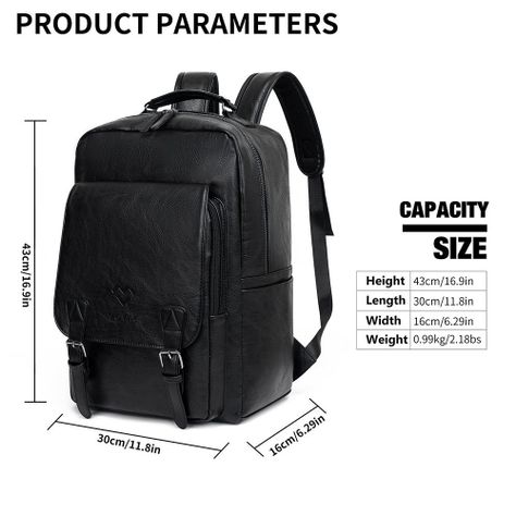 Mochila MOVAC Urban de Cuero Pu Ecologico Elegante Gran Capacidad-6
