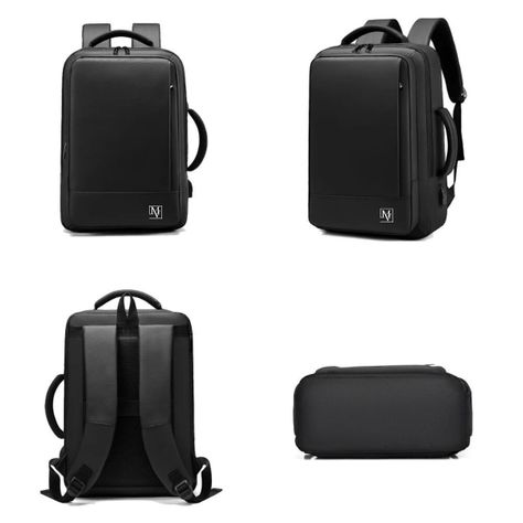 Mochila Movac Essence Antirrobo Con Puerto Usb. Multifuncional.-3
