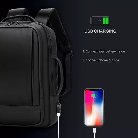 Mochila Movac Essence Antirrobo Con Puerto Usb. Multifuncional.-6
