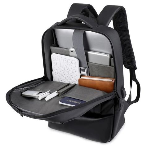 Mochila Maleta Viaje con Puerto USB Multifuncional Unisex Notebook-3