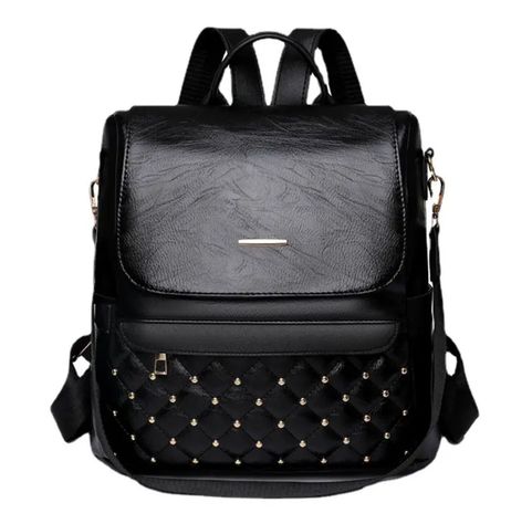 Mochila Cartera Antirrobo De Cuero PU Elegante.-1