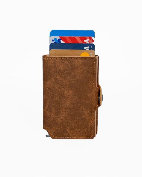 Billetera Tarjetero Cartera Cuero Ecológico Protección RFID.-1