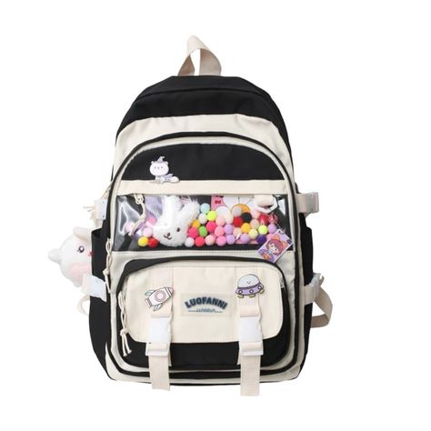 Mochila Bolso Escolar Kawaii Estilo Coreano Gran Capacidad-0