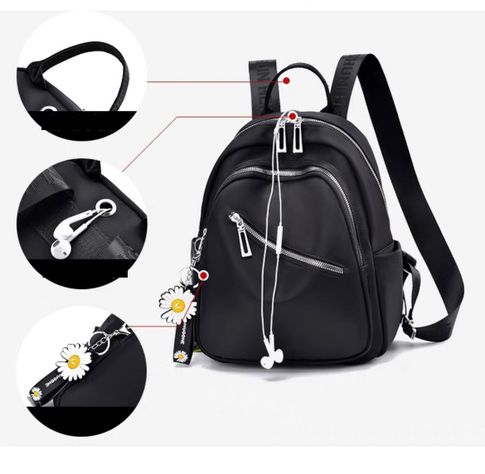 Mochila Bolso De Mujer Bolso Juvenil Multiuso Impermeable.-5